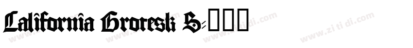 California Grotesk S字体转换